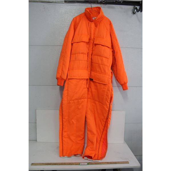 Insulated Orange Coveralls