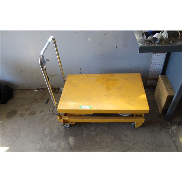 Hydraulic Scissor Lift Cart - 32" x 20" - 300 Kg. Capacity