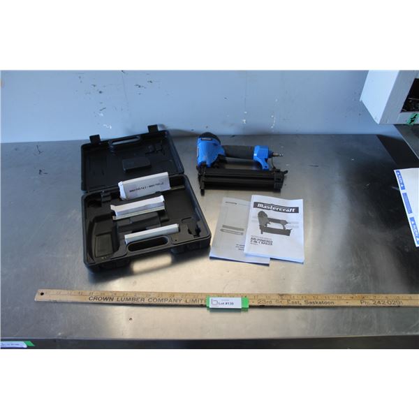 Mastercraft Air-Powered 2-in-1 Nailer With Manual & Case