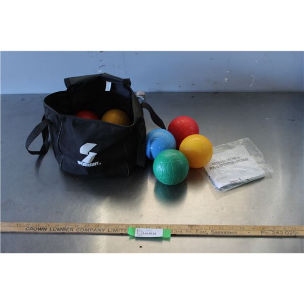 Bocce Ball Set With Carrying Bag