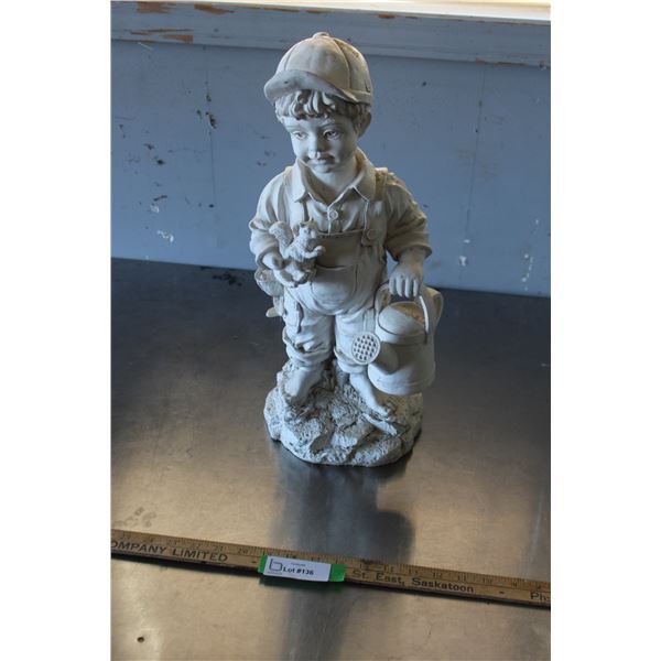 Lawn Boy Lawn Ornament - 19" Tall