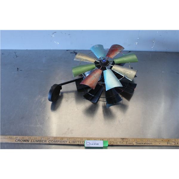 Small Windmill With Solar Powered Light