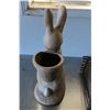 Image 5 : Plastic Rabbit Planter, Homemade Willow Basket/Box