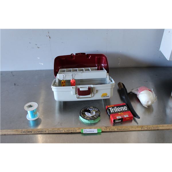 Tackle Box, Fishing Lures, Fishing Line, Knife