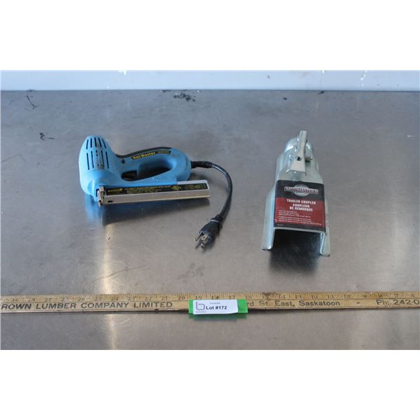 Electric Brad Nail Gun, Trailer Coupler - Fits 2" Ball