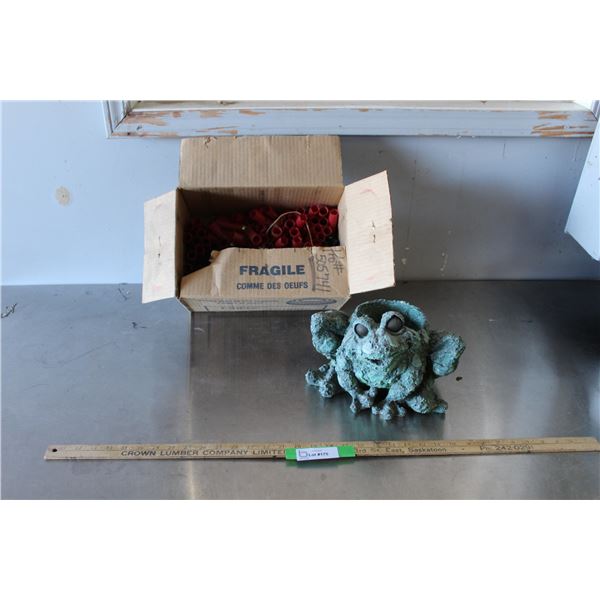 Frog Planter, Empty Shotgun Shells