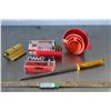 Image 1 : Funnels, Sanding Block, Knife Sharpener, Empty Cartridge Containers