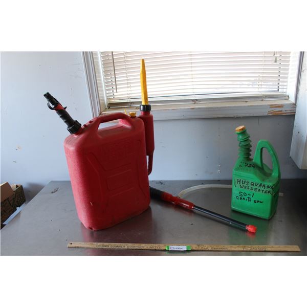 Large Jerry Can, Siphoning Attachment, etc.
