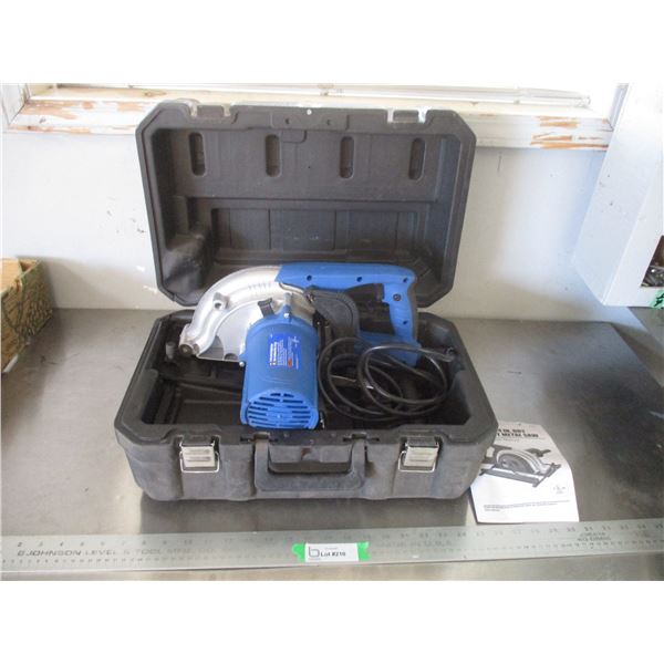 Powerfist 7 1/4" Dry Cut Metal Saw With Manual & Case