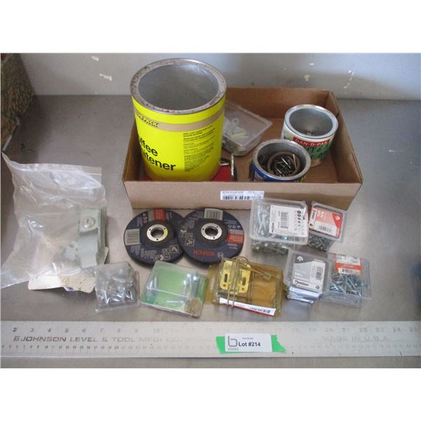 Cutoff Discs, Screws, Bolts, Hardware, etc.