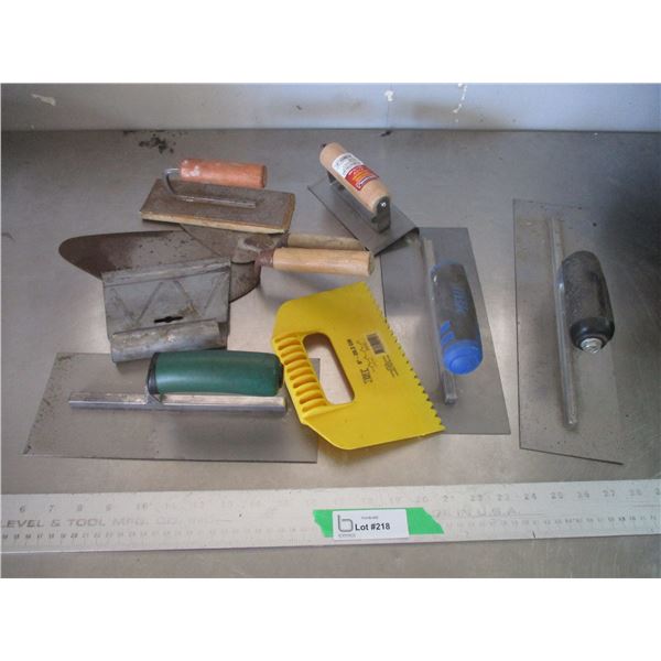 Assortment of Trowels, Spreaders