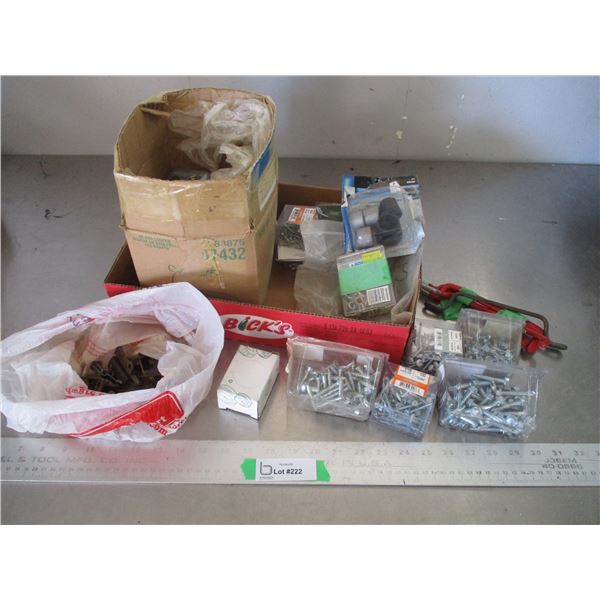 Screws, Bolts, Lag Bolts, Hardware, etc.