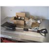 Image 1 : Extendable Snow Shovel, Hinge, Sealant, Gate Latches, Hardware, etc.