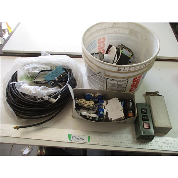 Electrical Hardware, Phone Cords, Coaxial Cable, Antenna Selector, etc.