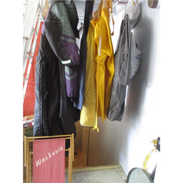 Waskesiu Lawn Chair, Insulated Coveralls, Rain Coats