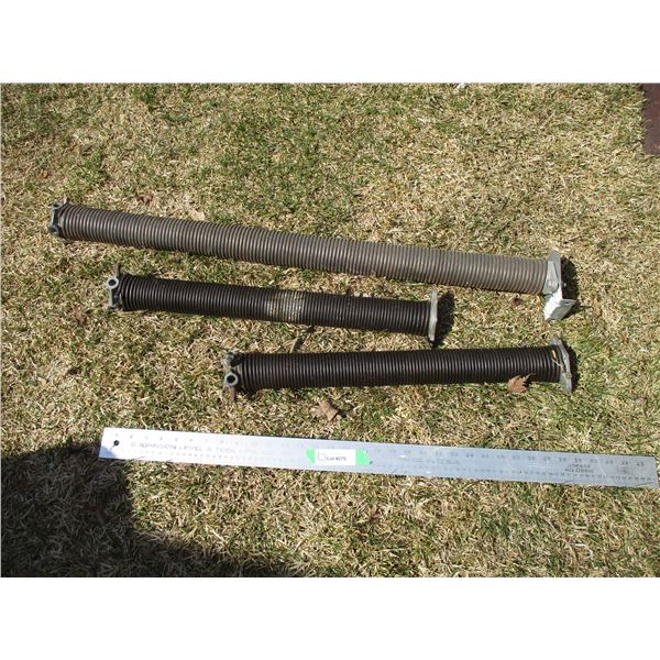 (3) Overhead Door Springs - Two are 23", One is 37"