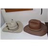 Image 2 : (2)Vintage Straw Cowboy Hats - Unknown Size