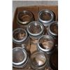 Image 2 : (18) Smaller Glass Sealer Jars w/Glass Lids & Rings