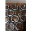 Image 3 : (18) Smaller Glass Sealer Jars w/Glass Lids & Rings