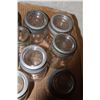 Image 4 : (18) Smaller Glass Sealer Jars w/Glass Lids & Rings