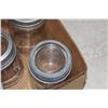 Image 5 : (18) Smaller Glass Sealer Jars w/Glass Lids & Rings