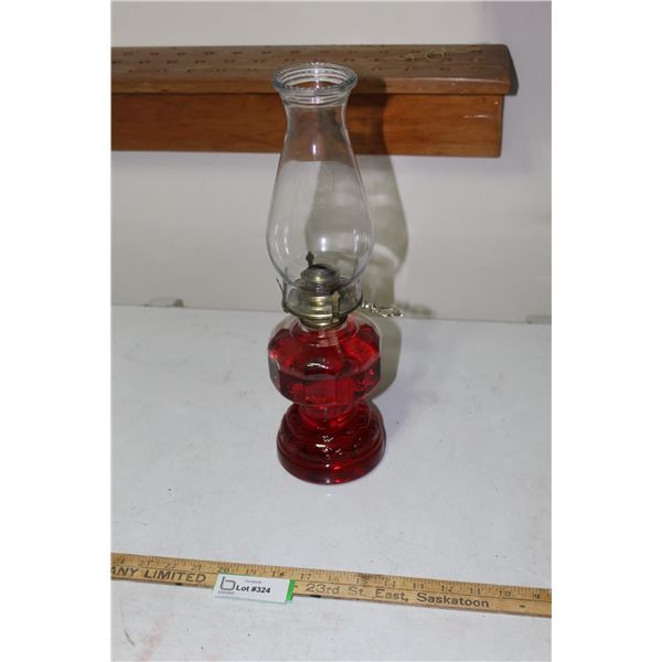 Clear Glass Oil Lamp