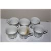 Image 4 : (24 pc) Fine Porcelain "Dianbe" China - (Six of Each Tea Cups, Saucers, Small And Large Plates)