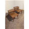 Image 1 : (2) Vintage Mid-Century Tiered End Tables
