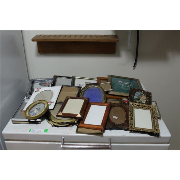 (23) Picture Frames of Varying Sizes - Largest 8 x10 