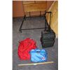 Image 1 : Small Protocol Luggage Piece, Royal President Expandomatic Nylon Luggage & Promark "Labatt Brier Red