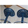 Image 5 : (2) Hand Made Tractor Seat Bar Stools w/ Swivel Seats (33" Tall)