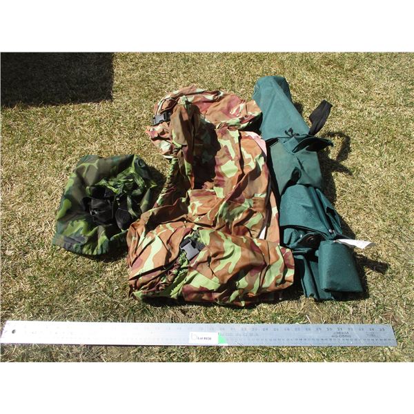Folding Lawn Chair With Bag, Camo Cover With Bag