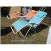 Image 1 : (2) Reclining Lawn Chair Loungers