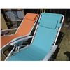 Image 2 : (2) Reclining Lawn Chair Loungers