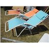 Image 4 : (2) Reclining Lawn Chair Loungers