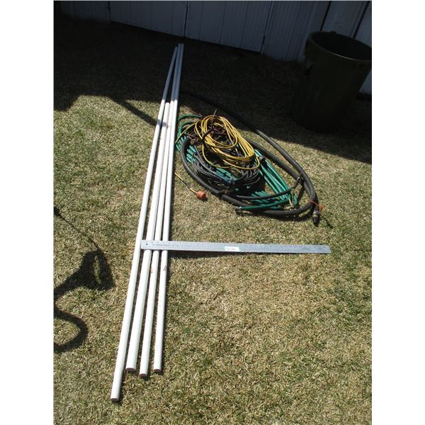 Garden Hose, PVC Electrical Conduit, Extension Cords, etc.