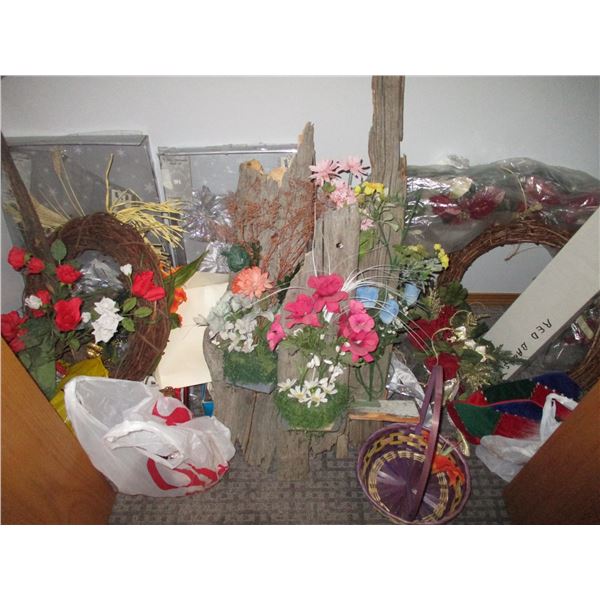 Artificial Flowers, Ornaments, etc.