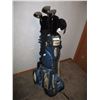 Image 1 : Blue Golf Bag, Golf Clubs, Golf Cart