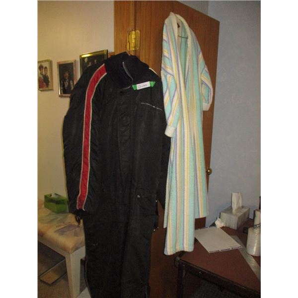Vintage Snowmobile Suit, Bath Robe