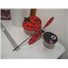 Image 2 : Garbage Can, Cushion, Ladybug Lawn Ornament