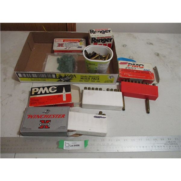 Empty Rifle Casings With Holders