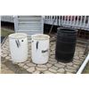 Image 5 : (3 Times Bid Price) (3) Plastic Rain Barrels - Two 30 Gallon & One 45 Gallon