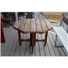 Image 1 : Wooden Patio Table - 39" x 40"