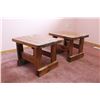 Image 3 : (2) Wooden End Tables - 24" x 18" x 17"