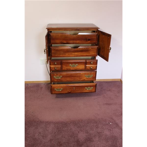 Wooden Chest of Drawers - 33" x 17" x 48"