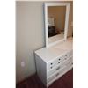 Image 7 : Single Bed, Dresser - 48" x 16" - With Mirror, Chest of Drawers - 28" x 16" x 32"