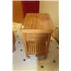 Image 2 : Wooden Microwave Stand on Casters - 29" x 22" x 36"