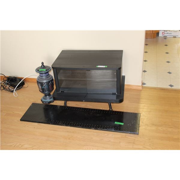 Entertainment Stand - 28" x 18", Shelf, Urn With Lid
