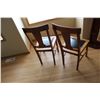 Image 3 : (2) Wooden Chairs With Upholstered Seats