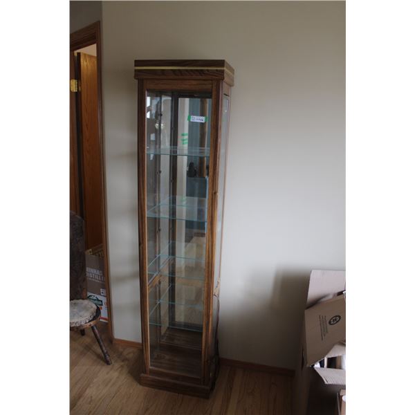 Lighted Curio Cabinet - 17" x 12" x 72"